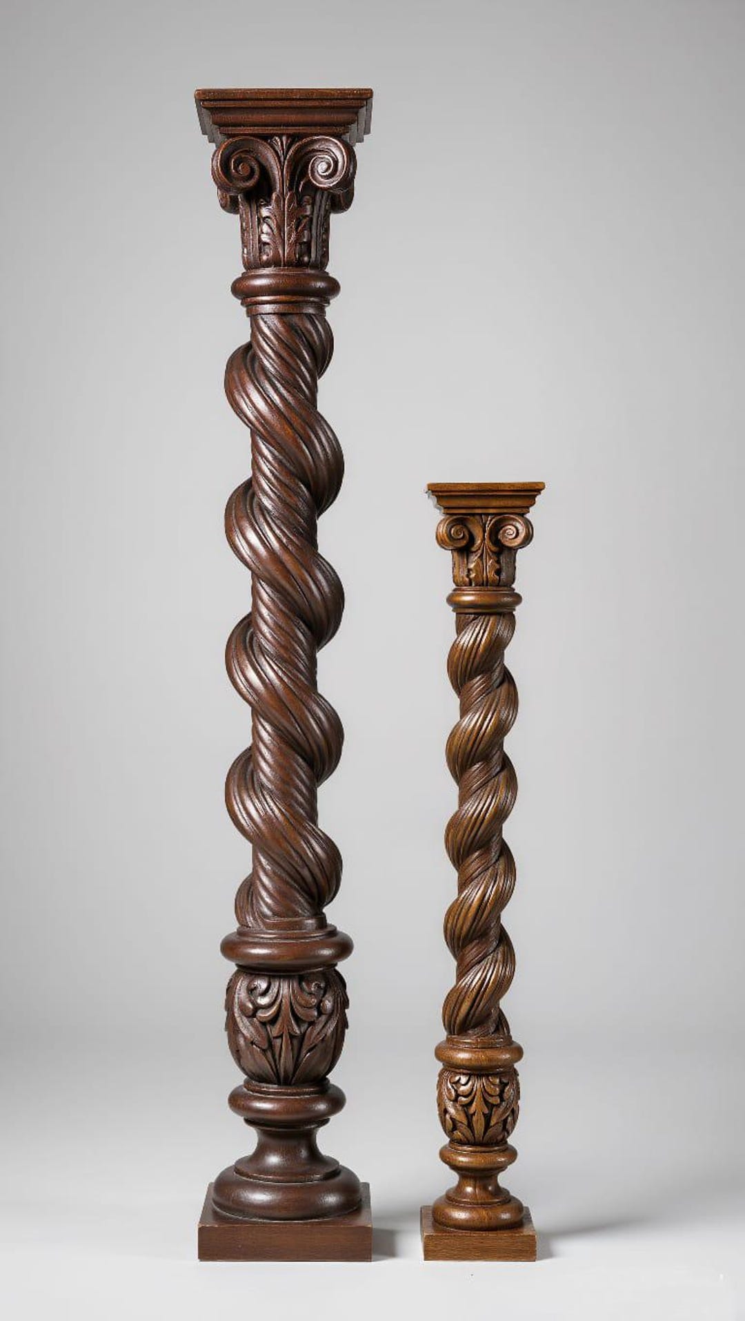 Twisted Design Wooden Railing Baluster Traditional Craftwork - Etsy