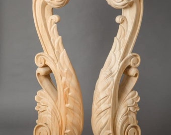 Hand Carved Decorative Wood Post, Carved Stair Newel Style Post, Staircase Design Pliers Craving Baluster Gorgeous Design Stairs