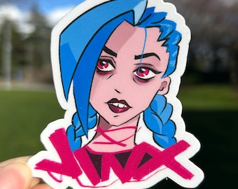 Jinx Vinyl Sticker | waterproof water bottle decorations, stationary