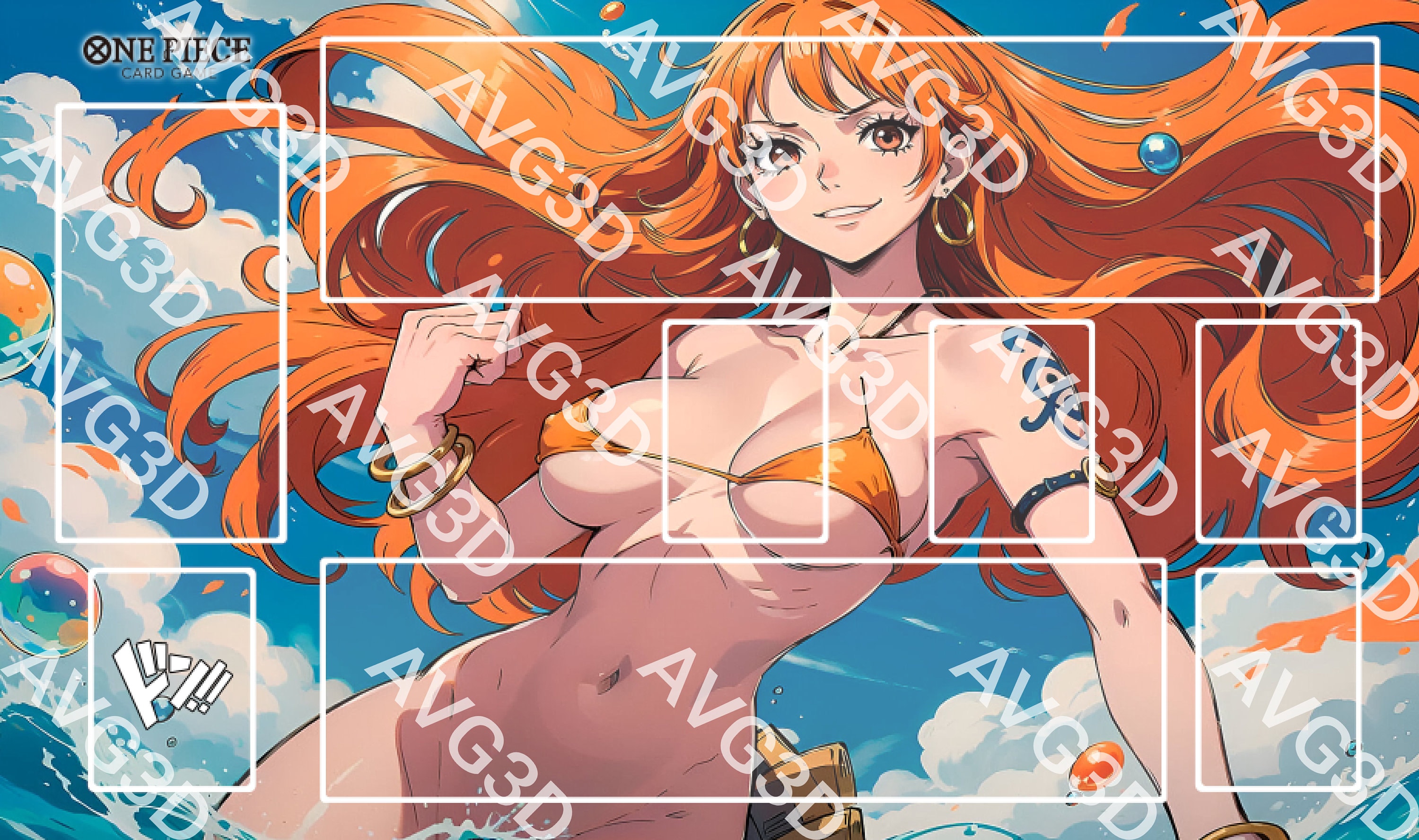 One Piece TCG Nami Full Art V2 Playmat Image File 