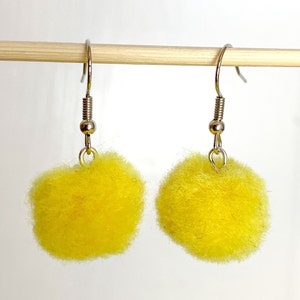 Multiple Colors Fun and Cute Pom-Pom Earrings