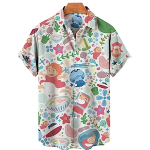 Cartoon overhemd t-shirt nieuwe stijl kledingoverhemd