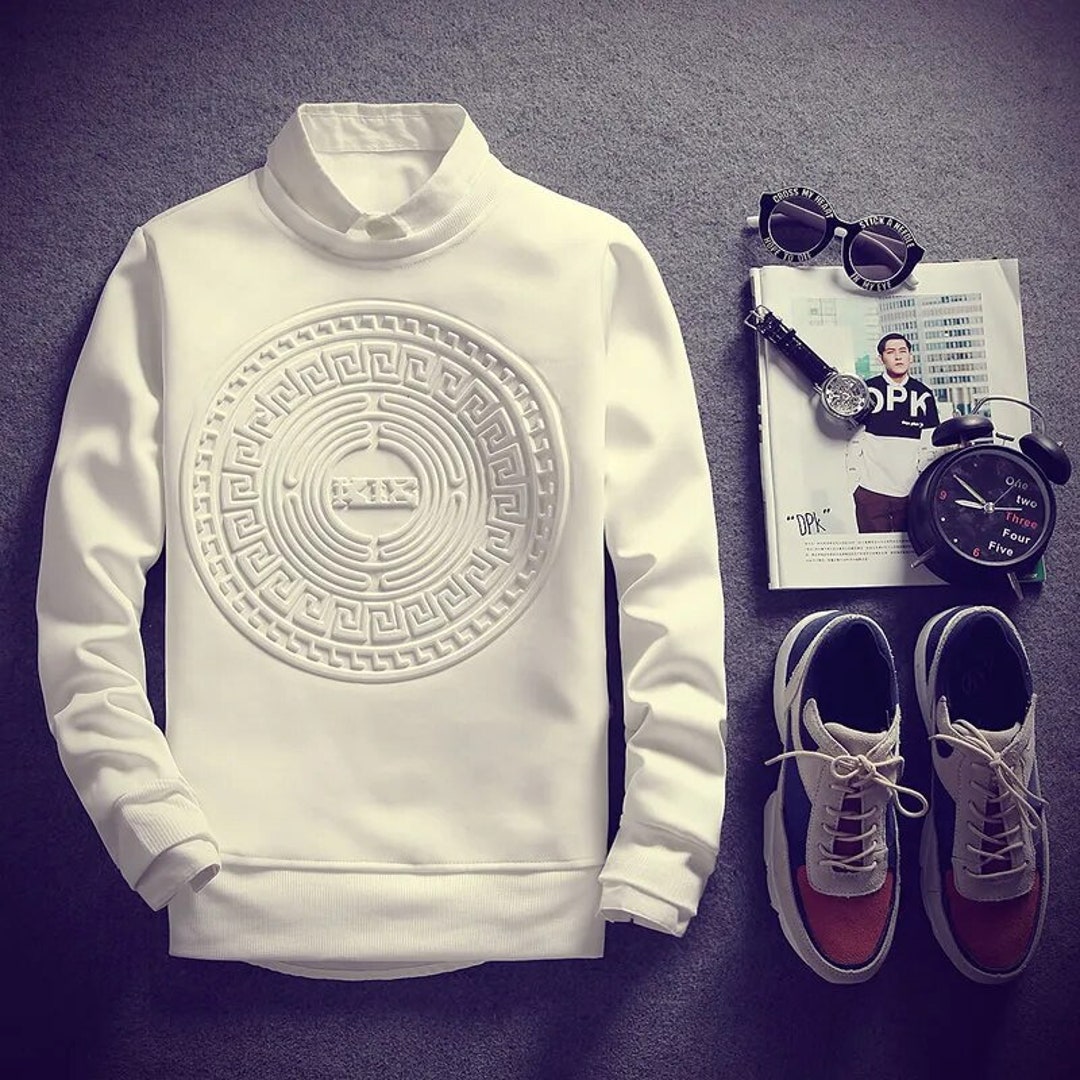 White Sweatshirt New Style Hoodies Clothing Sweatshirt Etsy Canada