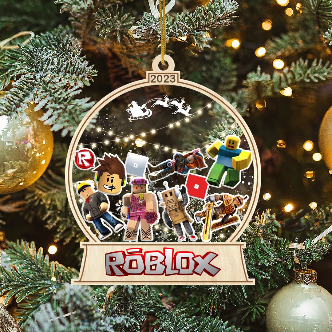 Personalized Roblox Christmas Ornament Roblox Characters Etsy