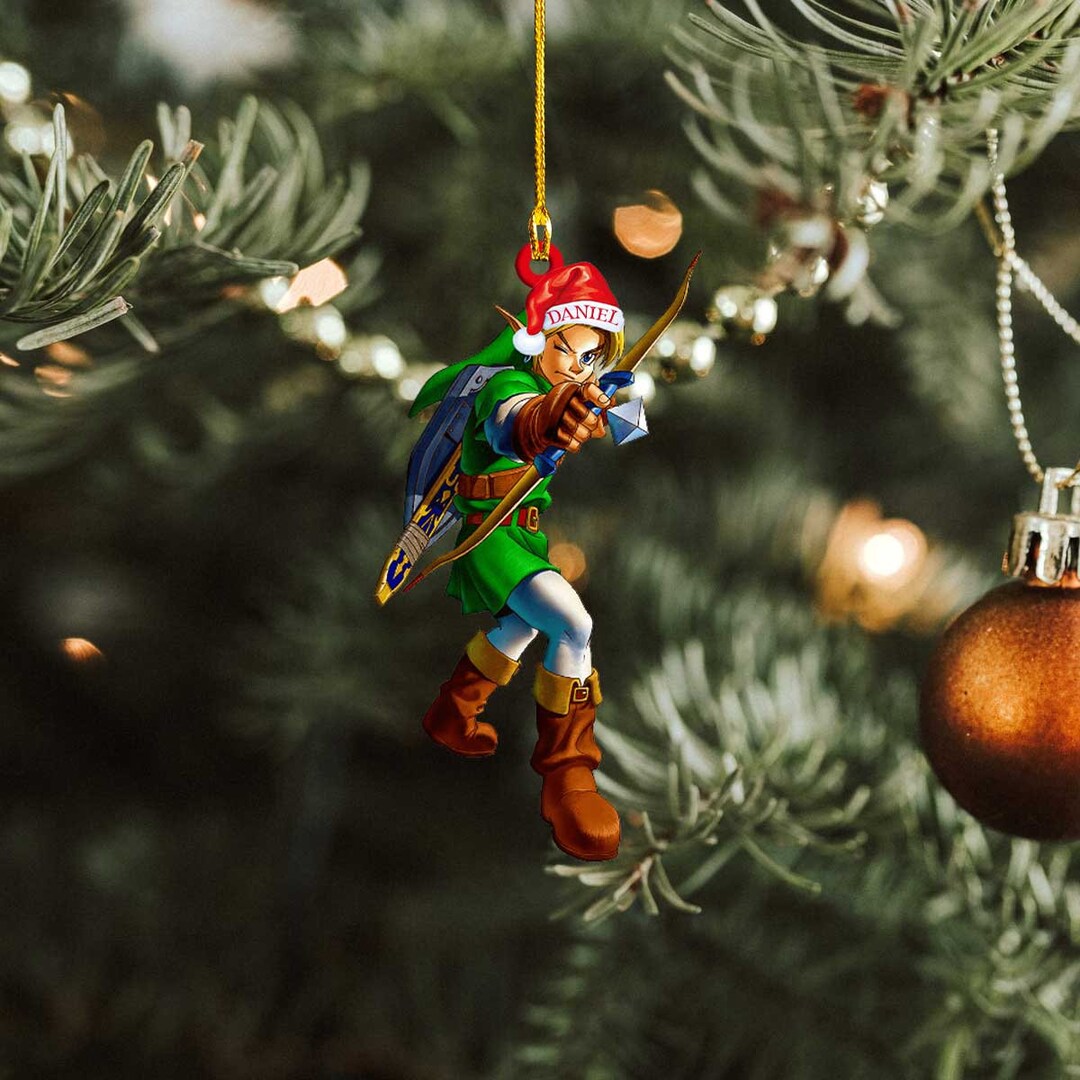 Legend of Zelda Ornament Gamer Christmas Ornament Legend Etsy
