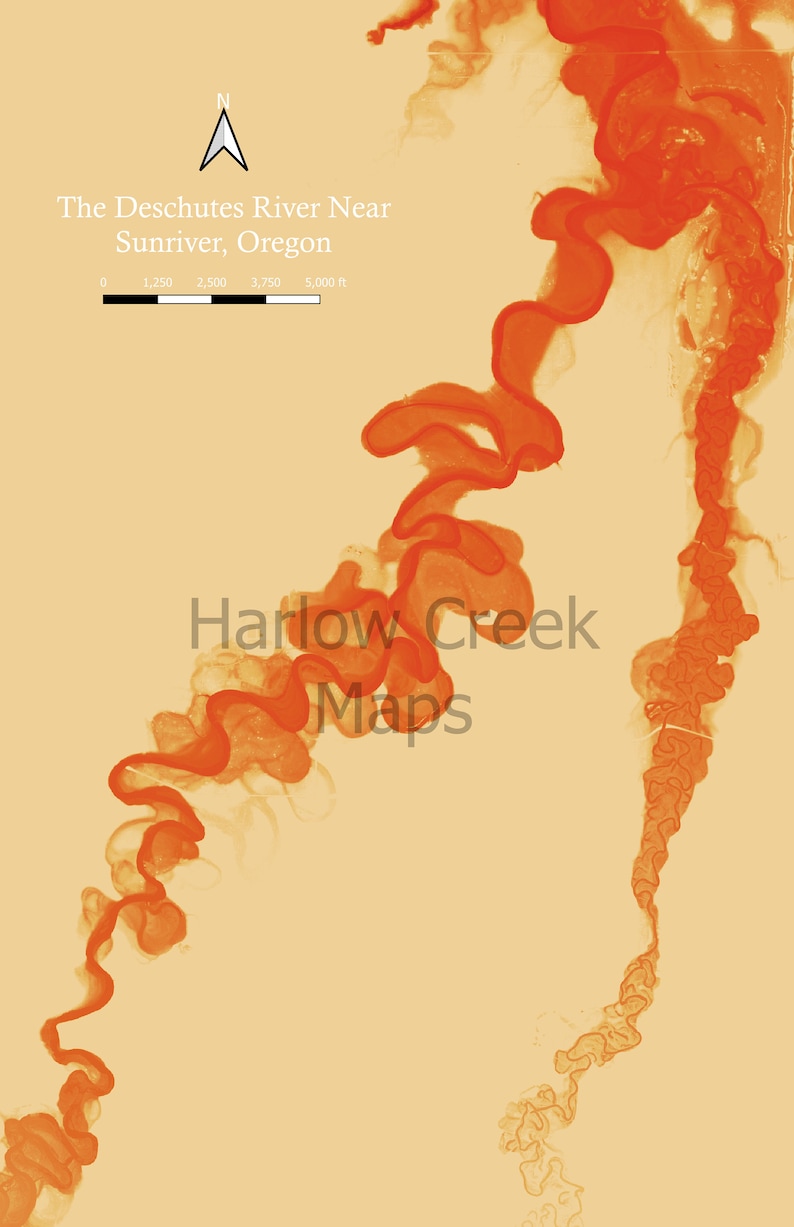 Custom Personalized Historical River Map Print or Digital Download ...