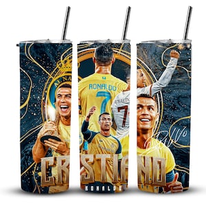 Cristiano Ronaldo Tumbler Wrap /  Fan Edition Variant / Tumbler, 20oz Tumbler, DIGITAL DOWNLOAD ONLY