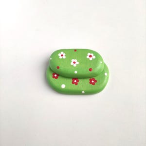 Wooden Patch of Grass with Flowers Toy Set of Two Waldorf Items Handmade Toy for Christmas Easter Birthday Present Toy Playset Gift 4.9 (26)