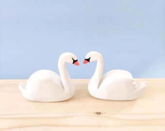 Handmade Wooden Swan Lake Scene: Waldorf Montessori Toy Set