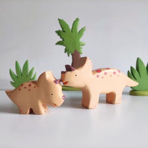 Wooden Dinosaur Toy Set Waldorf Figurine Montessori Easter Christmas Gift Christmas Nursery Decoration Birthday Present Jurassic Playscape