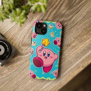 Kirby Warp Star iPhone Case | Kawaii Dreamland Cover | Cute Puffball Shield | Wireless Charge Compatible | Gift for Kirby Lovers