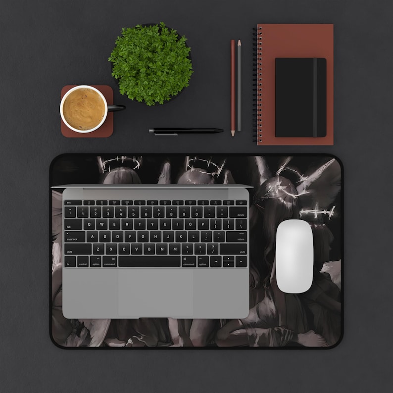 Angels Mousepad | Elegant Desk Accessory | Smooth Surface | Non-Slip Base | Unique Gift for Gamers | Artistic Mouse Pad image 6