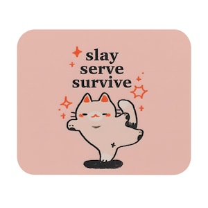 Niedliches Katzen Maus Pad | Anime Maus Pad | Super süßes kleines Pad | Trendy Kissen | 23x21cm | Schreibtischunterlage | Niedliches Mousepad