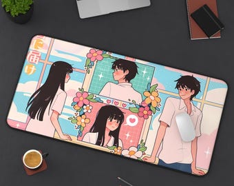 Cute Anime Mousepad | Kawaii Desk Mat | Adorable Office Decor | Trendy Desk Accessory | Colorful Mouse Pad for Anime Lovers