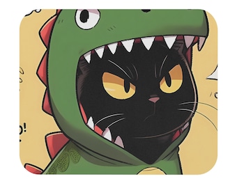 Cute Cat Mouse Pad | Cat Mouse Pad | Cute Anime Cat | Trendy Pad | 9" x 8" | Office Deskmat | Kawaii Mousepad