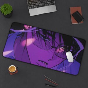 Lofi 80er Jahre Schreibtischunterlage | Retro Gaming Mousepad | Ästhetische PC-Matte | Rutschfestes langlebiges großes Pad für Gamer | Kundenspezifisches Bürodekor-Geschenk