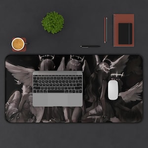 Angels Mousepad | Elegant Desk Accessory | Smooth Surface | Non-Slip Base | Unique Gift for Gamers | Artistic Mouse Pad image 4