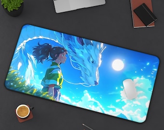 Anime Girl Mouse Pad | Cute Desk Mat XL | Kawaii Gaming Mouse Pad | Aesthetic Office Decor | Anime Lover Gift | Stylish Desk Accessory