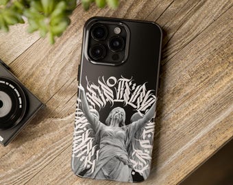 Greek Y2K Aesthetic Phone Case | Retro Goddess Inspired Cover | Glossy Art Design | Protective Bumper Case | Trendy Vintage Style