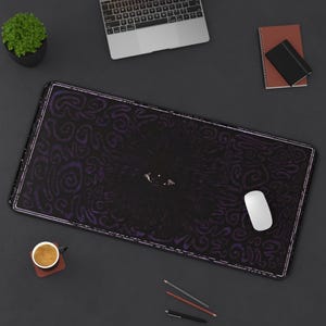 Eye Design Mousepad | Unique Aesthetic Desk Mat | Stylish Eye Graphic Mousepad | Trendy Desk Accessory for Work or Gaming