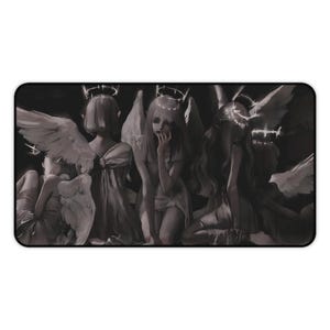 Angels Mousepad | Elegant Desk Accessory | Smooth Surface | Non-Slip Base | Unique Gift for Gamers | Artistic Mouse Pad image 8