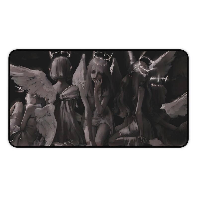 Angels Mousepad | Elegant Desk Accessory | Smooth Surface | Non-Slip Base | Unique Gift for Gamers | Artistic Mouse Pad image 8