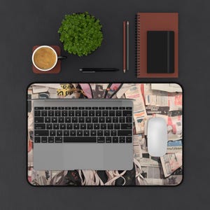 Anime Girl Desk Mat | Ahegao Mousepad | Waifu Desk Pad | PC Gaming Desk Mat | Non-Slip | Durable | Large Mouse Mat | Gamer Gift image 6