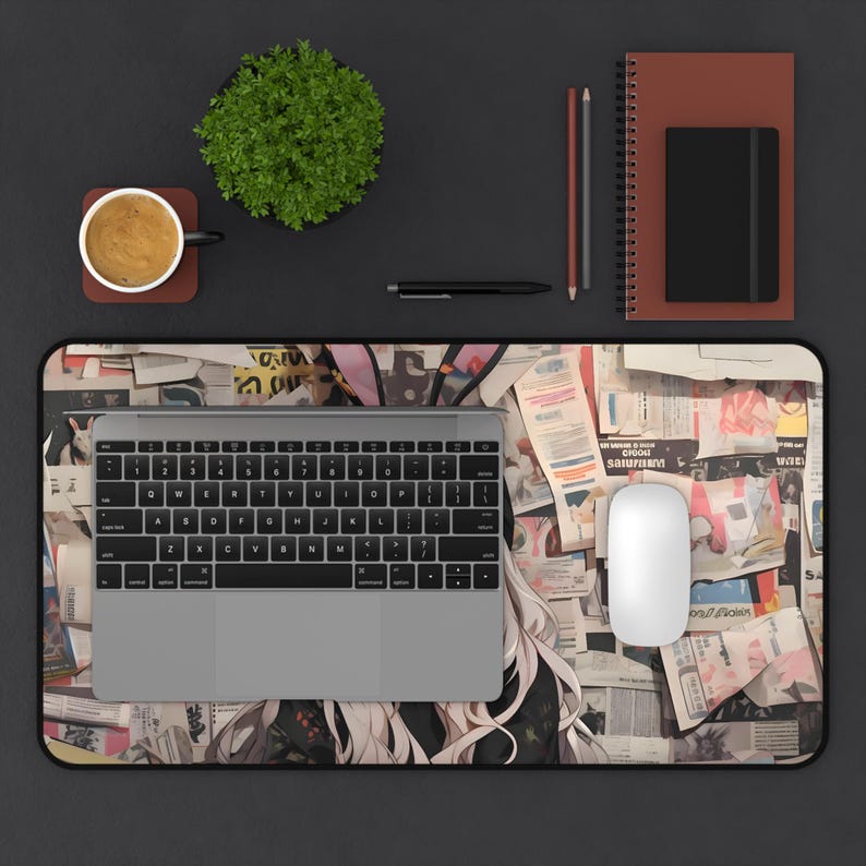 Anime Girl Desk Mat | Ahegao Mousepad | Waifu Desk Pad | PC Gaming Desk Mat | Non-Slip | Durable | Large Mouse Mat | Gamer Gift image 5