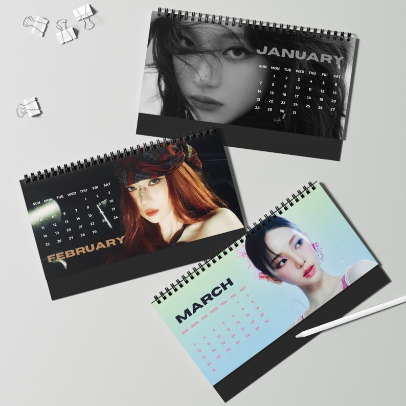 Aespa 2024 Desk Calendar Kpop Desk Calendar, Kpop 2024 New Year, Kpop