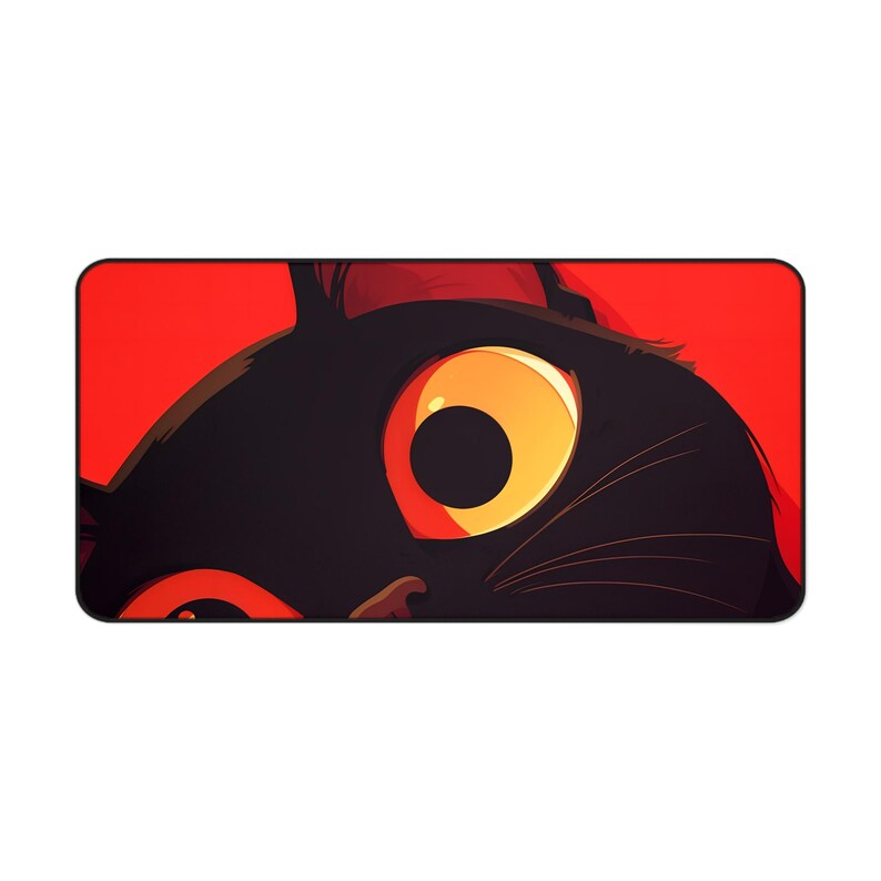 Anime Cat Desk Mat | 3 Desk sized gaming mouse pad | Mousepad | Anime Mousepad | Trendy Mousepad | Cute Catt image 2
