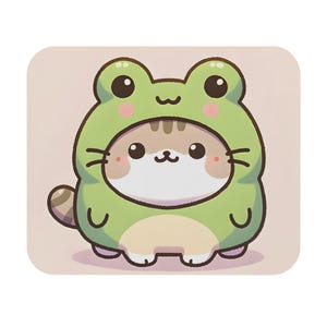 Niedliches Katzen Maus Pad | Anime Maus Pad | Super süßes kleines Pad | Trendy Kissen | 23x21cm | Schreibtischunterlage | Niedliches Mousepad