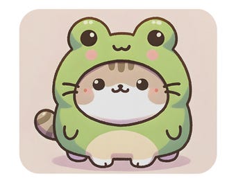 Cute Cat Mouse Pad | Anime Mouse Pad | Kawaii Awesome Small Pad | Trendy Pad | 9" x 8" | Office Deskmat | Kawaii Mousepad
