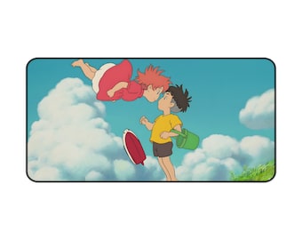 Ponyo | Desk Mat | 3 Size Mousepad | Anime Scenery | Japanese Anime | Gift for Her | Gift For Him | Trendy Deskmat