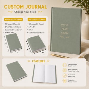 Diario personalizado para marcar la diferencia, cuaderno de agradecimiento personalizado para mentores, regalo de agradecimiento para compañeros de trabajo, jefes, profesores y líderes, diario de definiciones. imagen 6