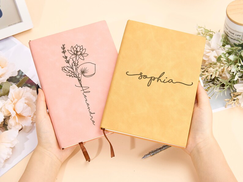 Engraved Leather Journal Custom Journal Personalized Diary Etsy Australia