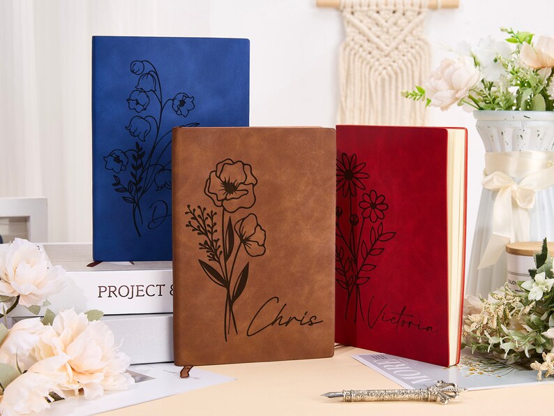 Engraved Leather Journal Custom Journal Personalized Diary Etsy Australia