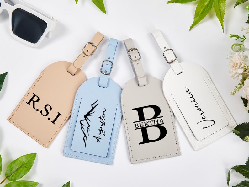 Personalized Luggage Tags Leather Luggage Tag Luggage Tag Etsy