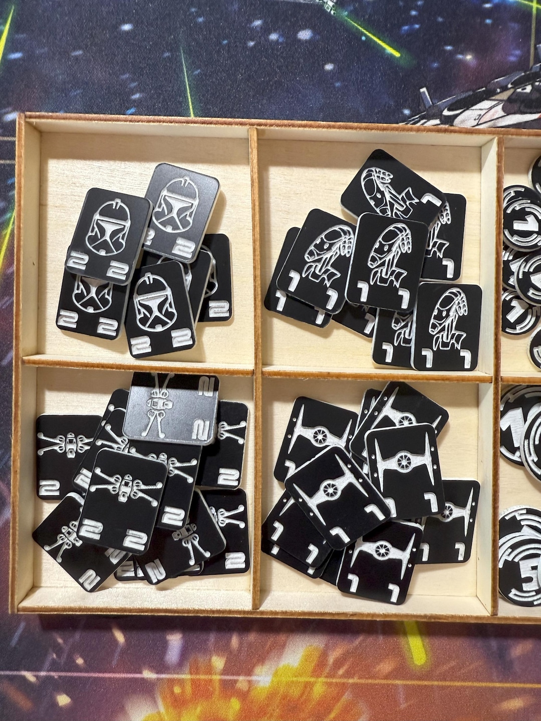 Star Wars Unlimited Compatible Acrylic Tokens | Laser Cut TCG Tokens ...
