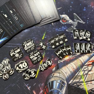 Star Wars Unlimited Tokens, Full Playing Set Acrylic TCG Tokens, Laser Cut Game Accessories, Compatible Board Game Counters