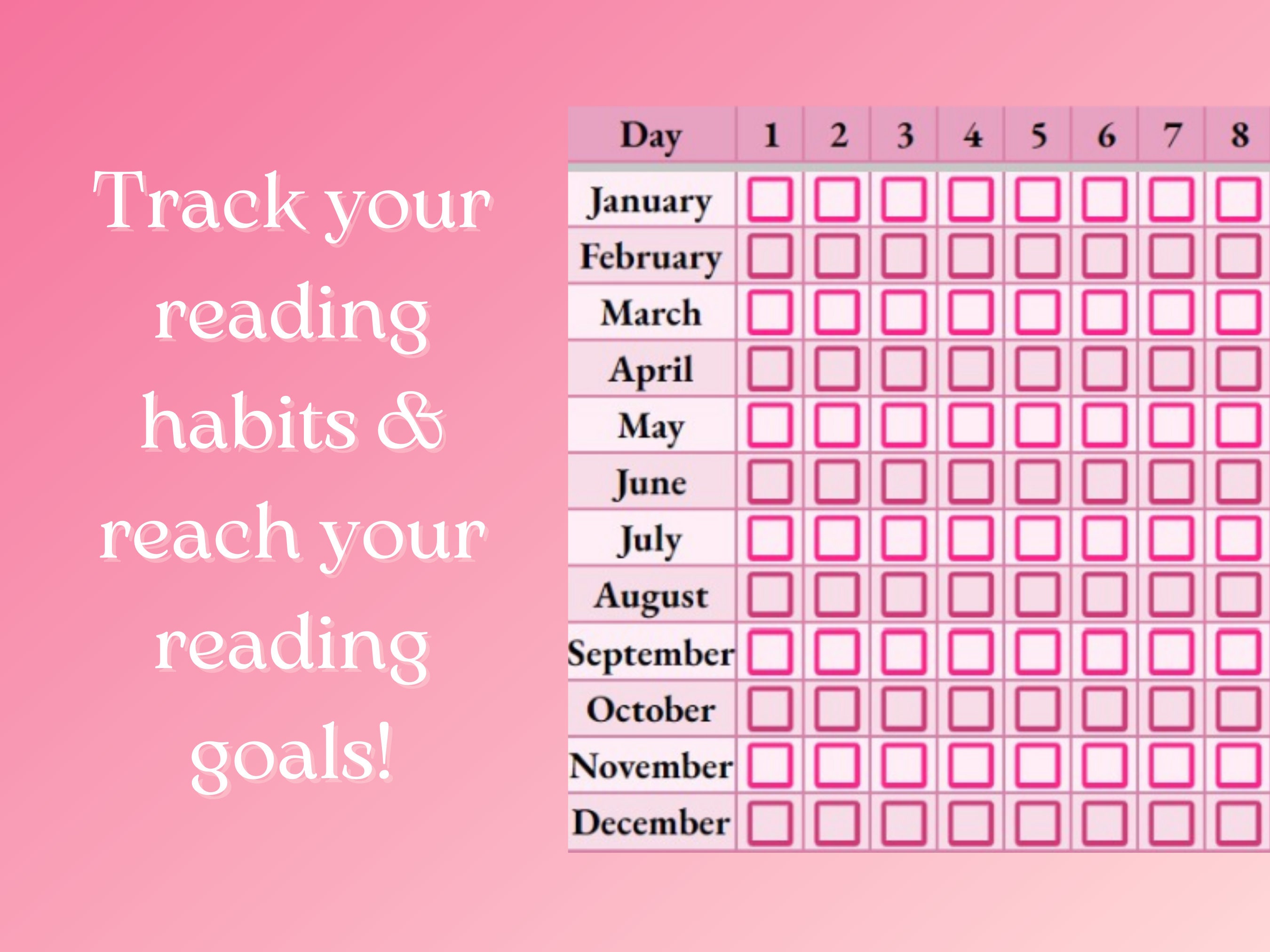 Reading Book Tracker for Google Sheets, Digital Book Journal, Digital