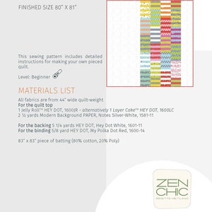 Striped Paint instructions for a quilt by Zen Chic image 2