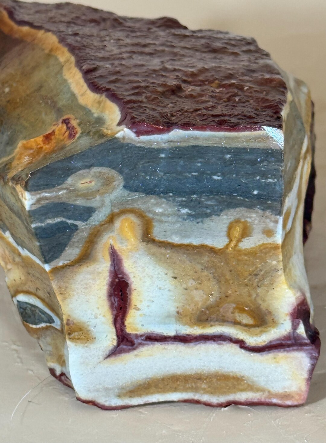 RARE Windy Mountain Rhyolite Rough 2.37lb – Grade A – Lapidary Rough - Etsy