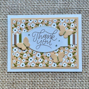Cartes de voeux florales faites main,Carte florale de remerciement,Carte 3D,Carte vierge papillons,Carte de correspondance vierge,Carte de voeux florale,Carte unique