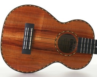 Kamaka KW-2D Deluxe Konzert Ukulele Curly Hawaiian Koa "MELAO"