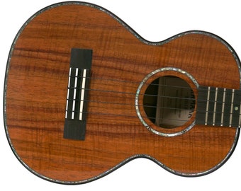 Kamaka HF-3 D2 Deluxe Tenor Ukulele Curly Hawaiian Koa "LUCRAI"