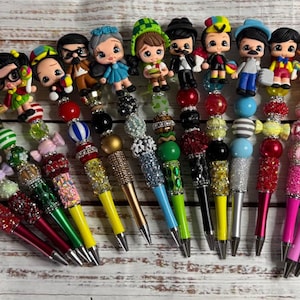 La vecindad chavo clay doll beaded pens