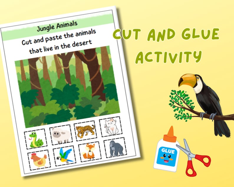 Printable Jungle Worksheets for Kids Jungle Animals Activities Jungle