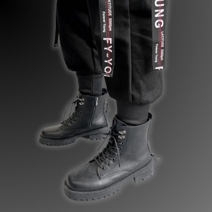 Techwear Aesthetic Pants, Emo Cargo Pants, Techwear Y2K Clothes, Streetwear Pants, Goth Clothes