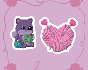 Knitten Kitten Sticker set