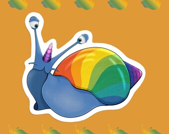 Trufflecorn Snail Unicorn Waterproof Vinyl Sticker
